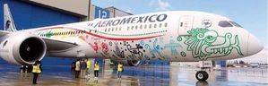 Aeroméxico presenta su Boeing 787-9, el avión más moderno del mundo