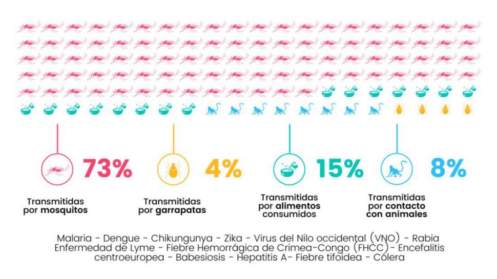 Infografía del informe '10 enfermedades a tener en cuenta en el turismo pospandemia'