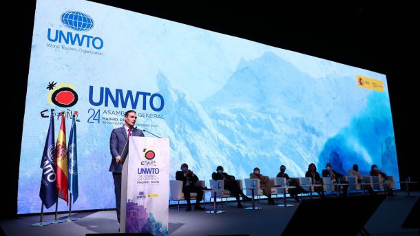 Pedro Sánchez participa en la 24ª Asamblea General de la Organización Mundial del Turismo en Madrid