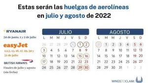 Antes de coger el avión: Calendario de huelgas verano 2022