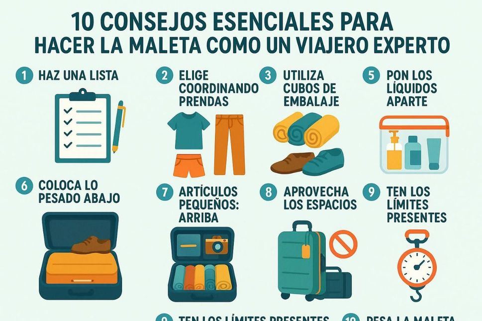 10 consejos esenciales para hacer la maleta como un viajero experto