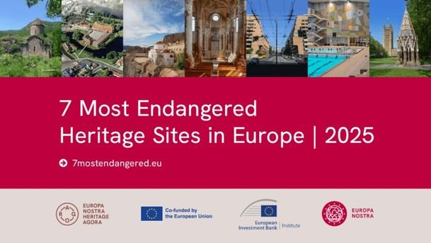 Anuncian los 7 sitios patrimoniales más amenazados de Europa para 2025