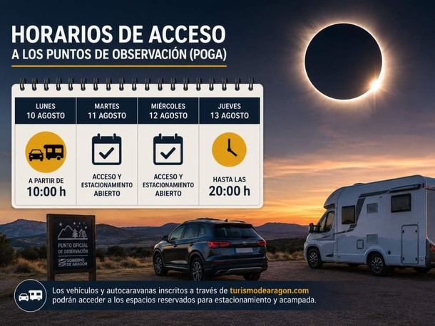 Aragón establece horarios para observar el eclipse total de sol en agosto