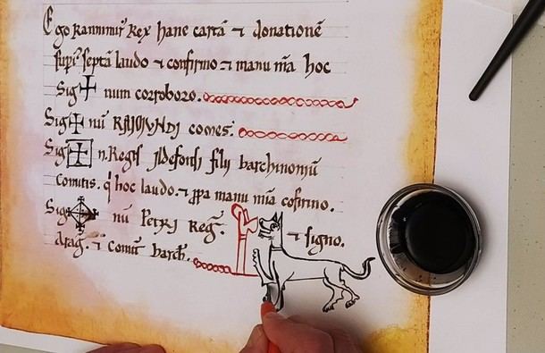 Taller de caligrafía antigua en el Monasterio de San Juan de la Peña los días 11 y 12 de abril