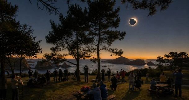 Consejos y horarios para observar el eclipse total de Sol en Asturias en 2026