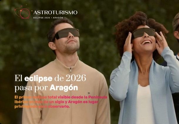 Aragón lanza web para informar sobre el eclipse solar total de agosto de 2026